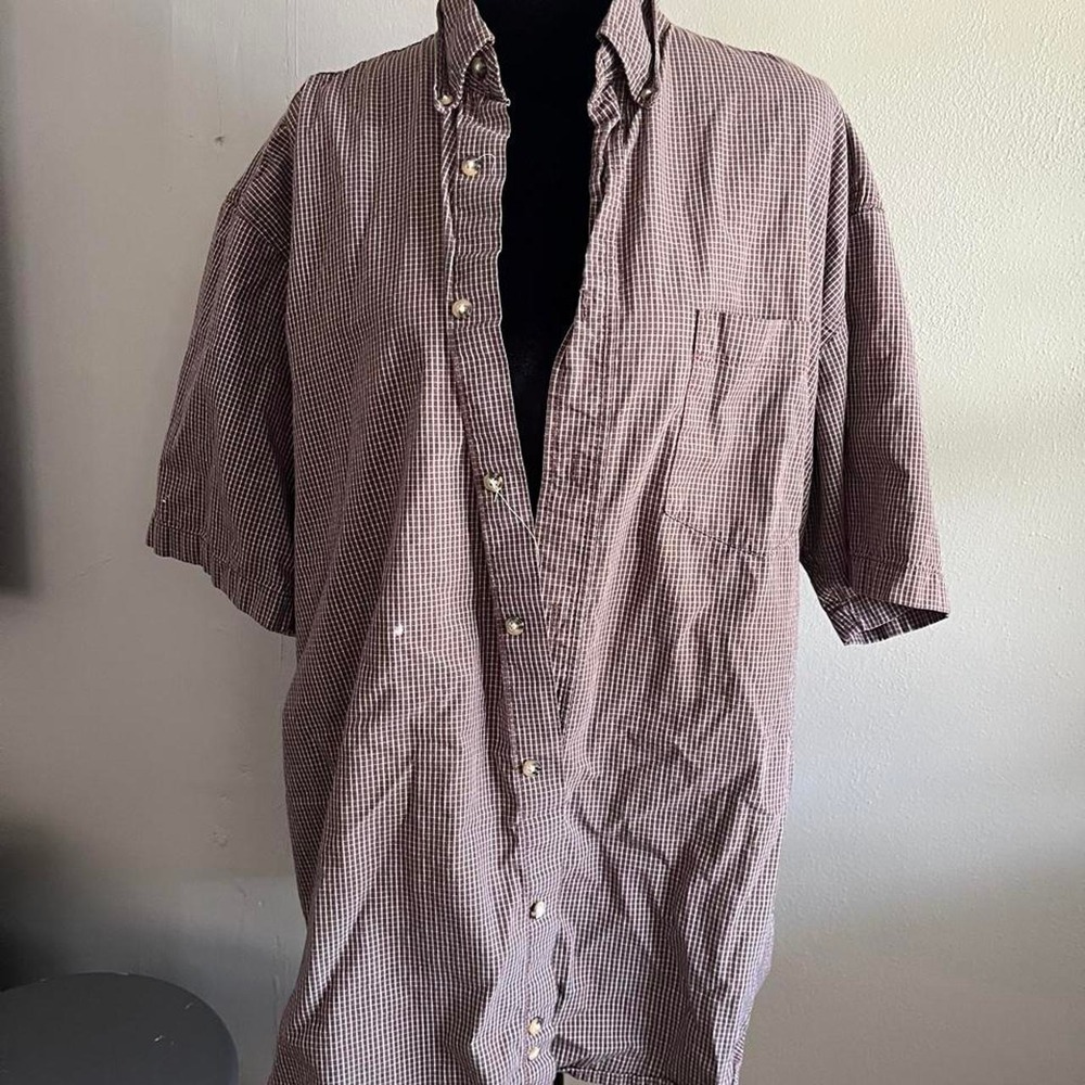 Wrangler Brown Button‎ Up Shirt